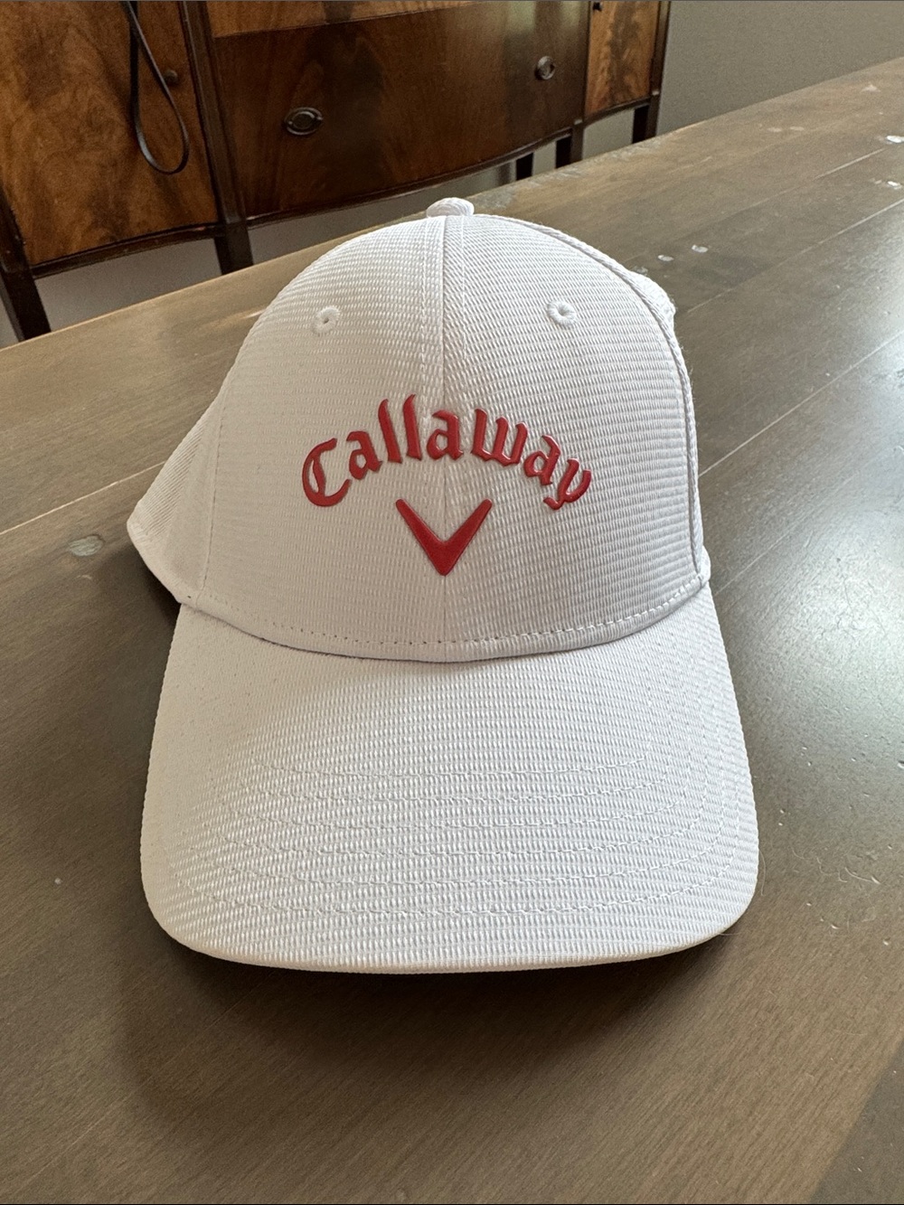 Callaway White Hat with Rose Logo Embroidery